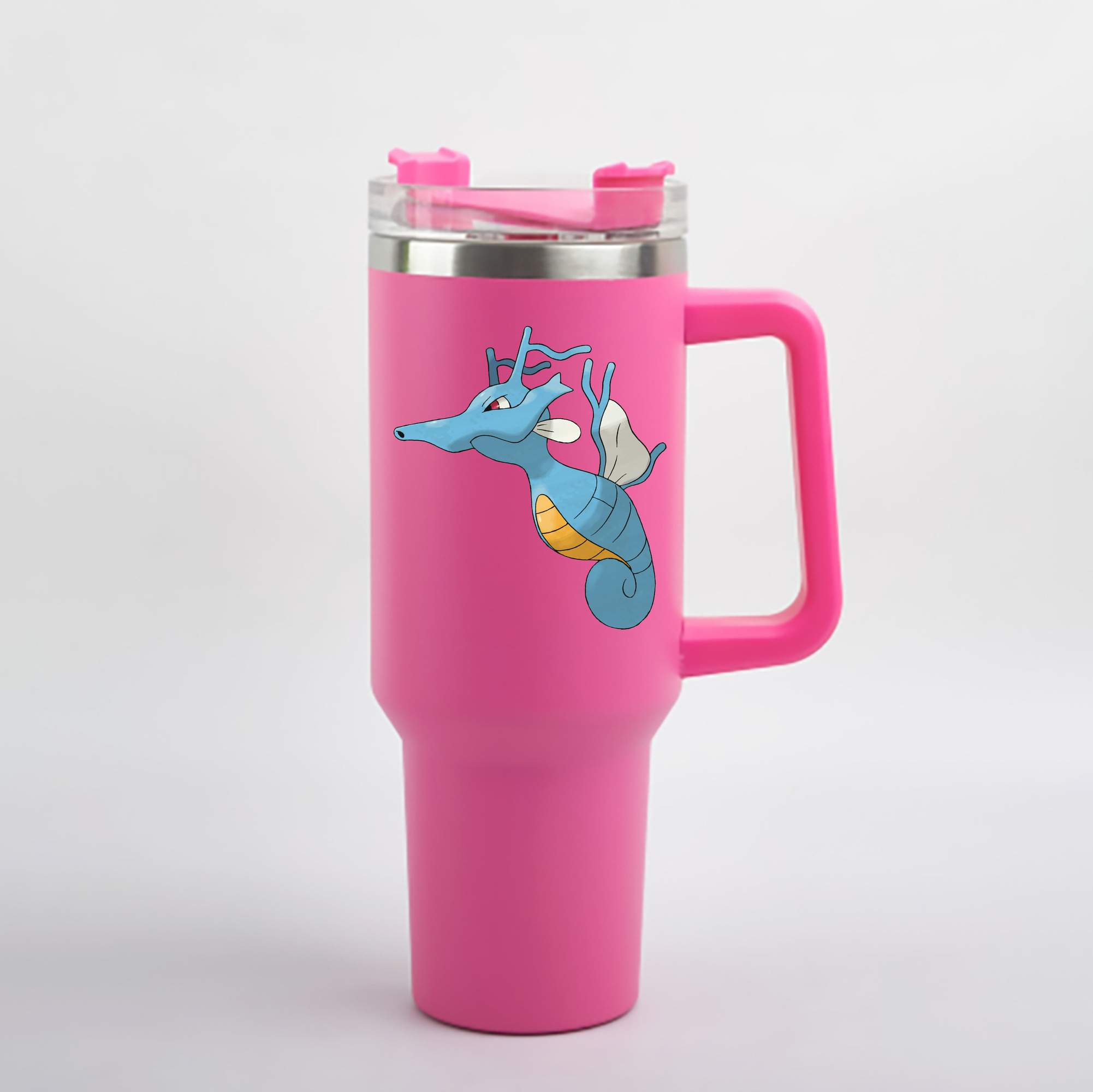 （画像用） ポケットモンスター Pokémon 1200mL車用タンブラー - クリスタルステッカー（プラスチックストロー付き）